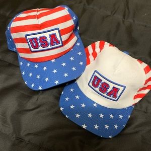 USA hats - two! - NEW